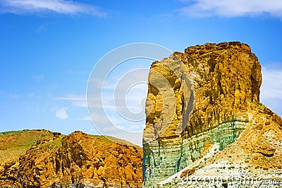 Limestone rock formations near Ogden Utah Stock Photo