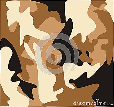 Desert military camouflage Stock Photo