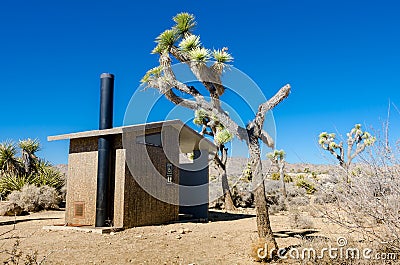 Desert Privy Stock Photo