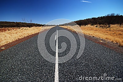 Desert road Stock Photo