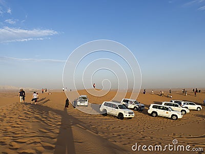 Desert safari, Dubai Editorial Stock Photo