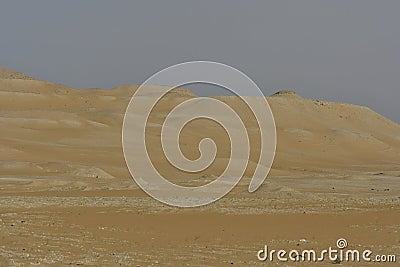 Desert sand in the heart of Saudi Arabia, no life just sand everywhere Stock Photo