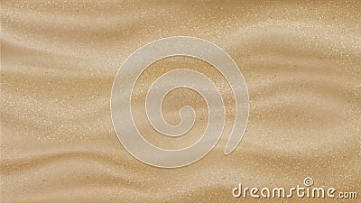 Desert Sand With Waves Pattern Background Vector Vector Illustration