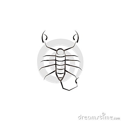 desert scorpion icon. Element of desert icon for mobile concept and web apps. Hand draw desert scorpion icon can be used for web a Stock Photo