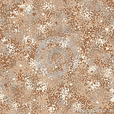 Desert Seamless Camo Graphic Print. Autumn Camouflage Seamless Pattern Vector Illustration