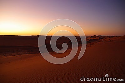 Desert Sunrise Stock Photo