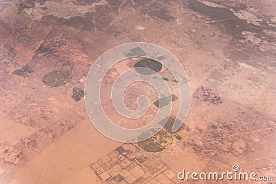 Desert in Western China Stock Photo
