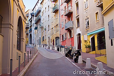 Europe Deserted Street in Nice Stock Photo