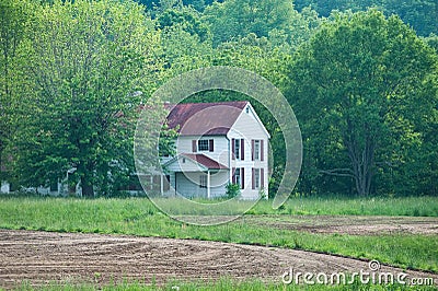 Deserted Farm House in Kentucky Stock Photo