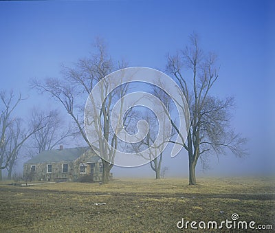 Deserted House, Springfield, Missouri Stock Photo