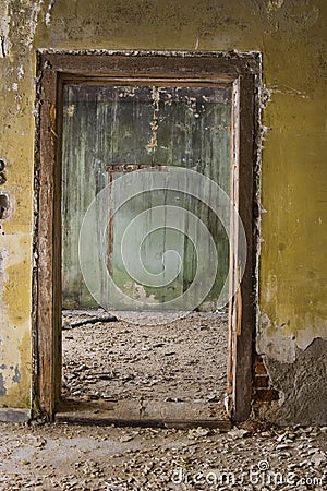 Deserted rooms Stock Photo