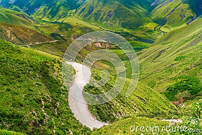 Deserted route 40 in Patagonia, Argentina Stock Photo