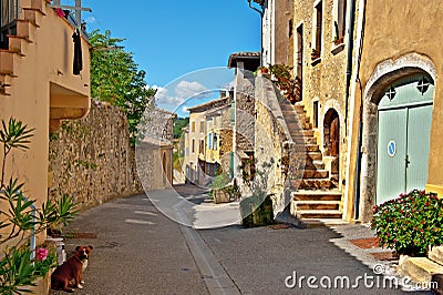 Deserted Street Stock Photo