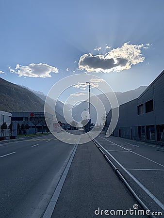 A deserted street Editorial Stock Photo