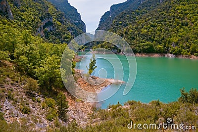 Desfiladero Mont rebei , catalunia , spain Stock Photo