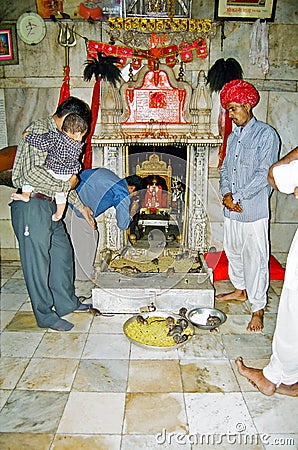 Karni Mata Deshnoke Rat Temple, Bikaner India Editorial Stock Photo