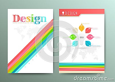 Design Abstract Vector Brochure Template. Flyer Layout. Vector Illustration