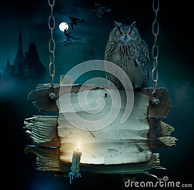 Design background for Halloween party Stock Photo