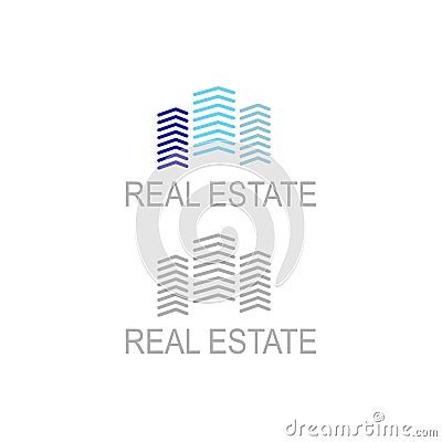 REAL ESTATE ARCHITECTURE HOMES LOGO SIGN SYMBOL Stock Photo