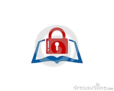 Security Book Logo Icon Design Vector Illustration