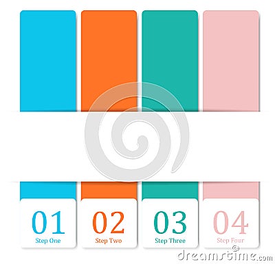 Design clean number banners template Vector Illustration