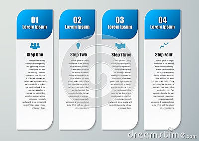 Design clean number banners template Vector Illustration