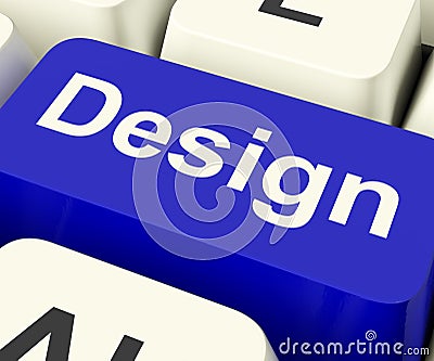 Design Computer Key Meaning Creative Artwork Online Stock Photo