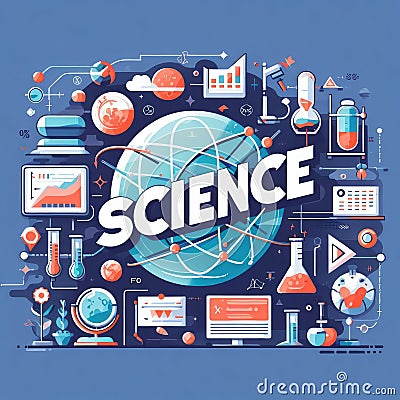 Design Concept Of Word SCIENCE Website Banner Stock Photo