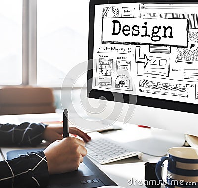 Design Create Creative Imagination Ideas Concept Stock Photo