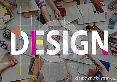 Design Creative Ideas People Graphic Concept Stock Photo