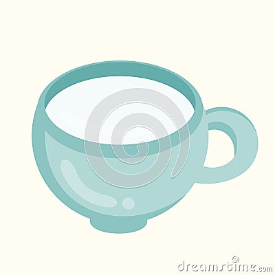 Design of cup in a soft colour background for any template and social media post Stock Photo