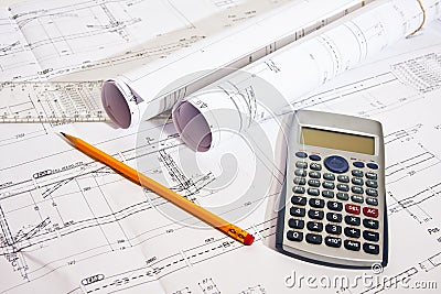 Design Drawings Stock Photo