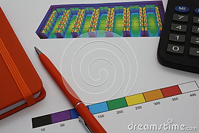 Design. drawings on a light background. Stock Photo