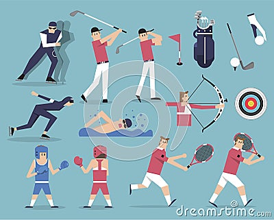 Design element for Sports Stock Photo