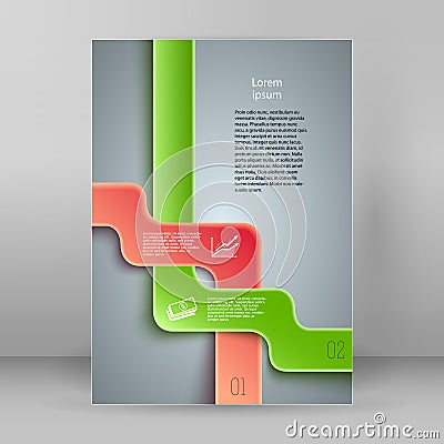 Design element tape template presentation business report05 Vector Illustration