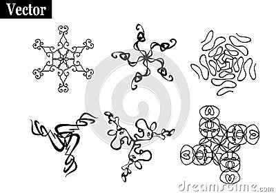 Design elements from swirl Vector Illustration