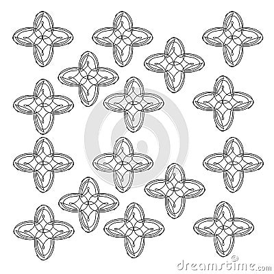 Design exotic Ornaments blackwhite Stock Photo