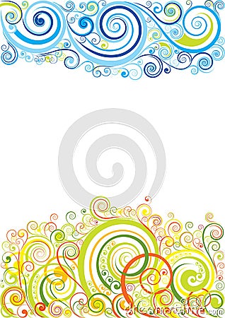 Design floral background Vector Illustration