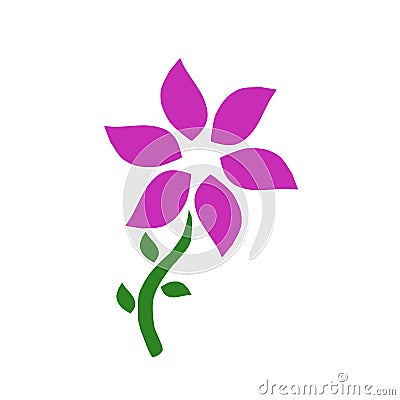 Design flower pink iy beautiful and cute Stock Photo