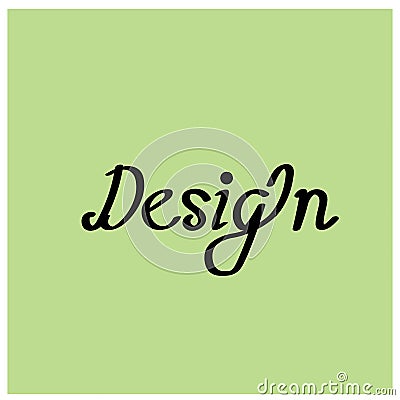 Design fount quote lettering logo vector illustration background Vector Illustration