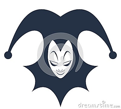 Design of funny jester draw Vector Illustration