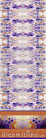 This design is geometrical and abstract pattern with digital print Stock Photo