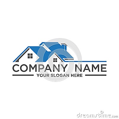 Real estate, construction logo Vector Illustration