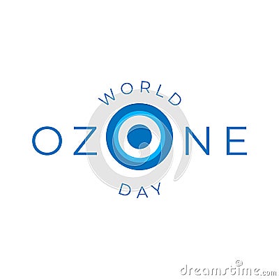 Design for International Day for the Preservation of the Ozone Layer Vector Illustration