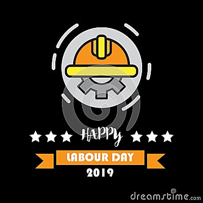 Vector poster of world labor day Stock Photo