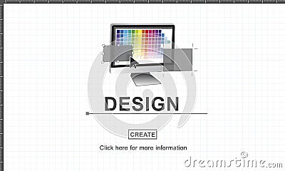 Design Layout Computer Software Interface Concept Stock Photo