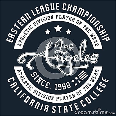 Design los angeles Vector Illustration