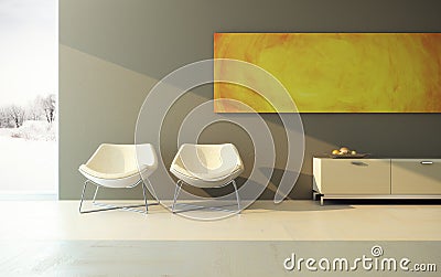 Design of lounge room Stock Photo
