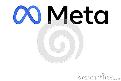 Design of Meta, the new social network that will replace Facebook. Vector Illustration