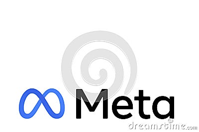 Design of Meta, the new social network that will replace Facebook. Vector Illustration